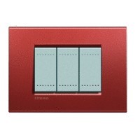 Placca Living Light brick LNA4804RK Bticino Quadra 4 posti